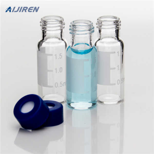 PTFE/silicone septum HPLC sample vials wide opening